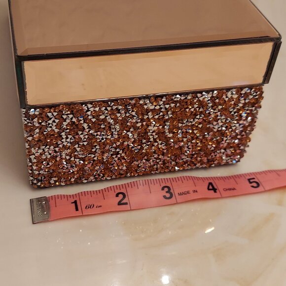 Pink Rose Sparkle Jewelry Makeup Box with a Monogrammed J (NWOT) - Picture 12 of 12